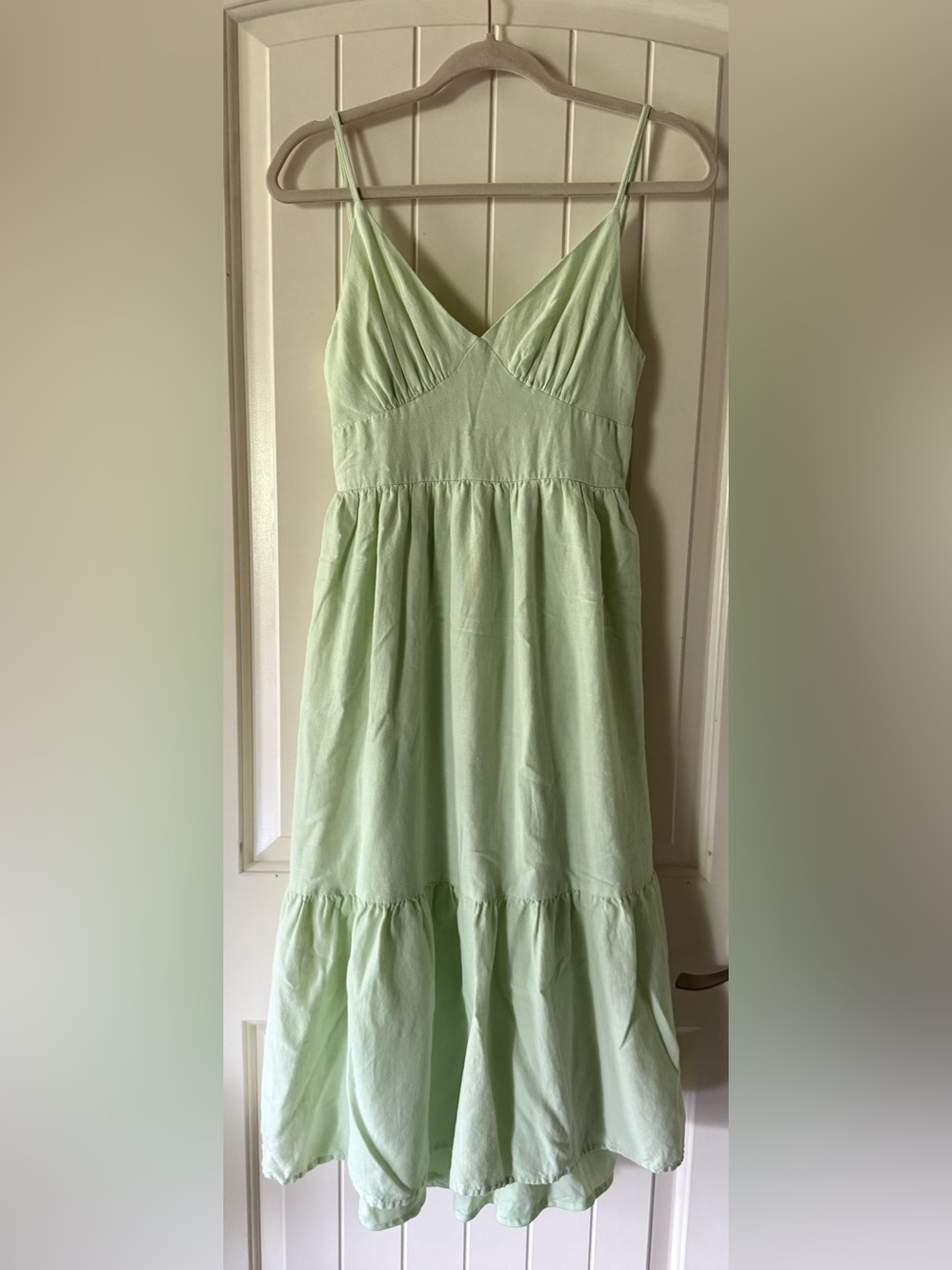 Jessica Simpson Light Green Spaghetti-Strap Sundress